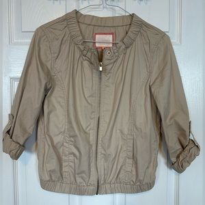 Super cute short jacket with zipper